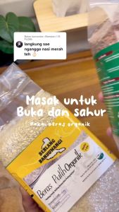 SIRTANIO Beras Organik Pulen 1kg (Putih) - Beras Sehat untuk MPASI / Diabetes / Diet Rendah Gula Kalori