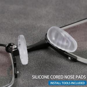 1Box Transparent Oval Eyeglass Nose Bracket Silicone Nose Pad Screwdriver Glasses Bracket Anti-drop Sunglass Glass Accessories