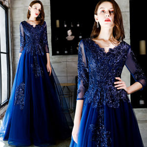 Formal Evening Dress For Women Banquet long meeting birthday party presenter Prom Female Gown