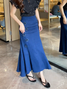 MANMI | Chân Váy Giúp Gọn Đẹp Thiết Kế Hoa Xanh Elegance