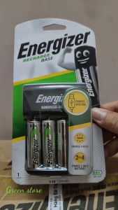 Máy sạc pin Energizer kèm 4  pin sạc AA 1300mAh chính hãng - Sạc được pín sạc AA và AAA