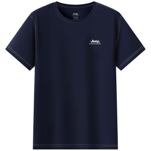 Jeep | Jeep Mens Quick Dry Outdoor T-Shirt Summer Ice Sensation Elastic Casual Short Sleeve Breathable Official Leisure Top