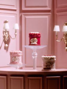 Flower Knows Kem dưỡng môi bánh kem dòng thần tình yêu dâu son thỏi 5ml velvet Có kèm cọ dễ mang theo Strawberry Cupid Collection