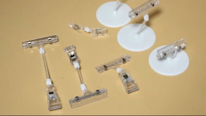 5Pcs Jepitan Label Harga Stand Display Klip Price Tag Penjepit Kartu Foto Product Plastik Bening Transparan Supermarket Toko