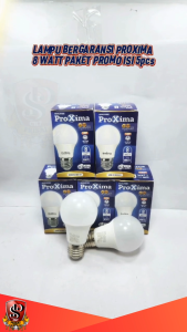 PAKET HEMAT ISI 5 PCS Lampu LED Bulb 8 Watt PROXIMA Cahaya Putih Super Terang E27 Proxuma 8 WATT Kuat Awet Paket isi 5 pcs