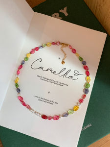 CAFFTI | Natural Pearl And Tourmaline Luxury Clavicle Necklace