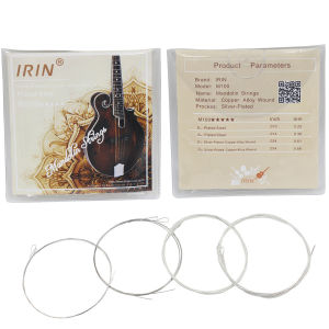 IRIN | IRIN 1/10 Pcs 8 String Mandolin Strings Set Plated Steel Silver-Plated Copper Alloy Wound Strings Professional Mandolin Parts