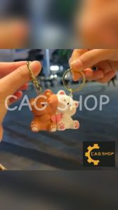 CAG SHOP Cartoon Pendant Bear Keychain | Charming Pendant Bear Couple Keychain | Cute Bear Keychains Pair And Cute Keychain