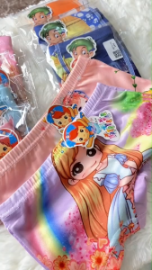 กางเกงในเด็กผู้หญิงลายเจ้าหญิง กางเกงในเด็กน่ารักแพ็ค1ตัวทรงบ็อกเซอร์ สวยทุกลาย