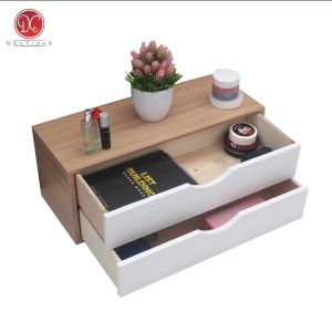 Rak Dinding Laci Gantung Nakas 2 Kotak Penyimpanan 50x20cm Tempel Dinding Rak Kosmetik Kamar Estetik