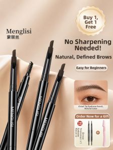 MENGLISI | Bút Chì Lông Mày Chống Nước Không Trôi Đôi Đầu