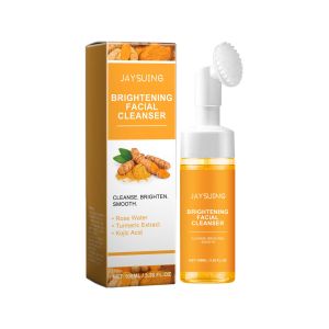 Sữa Rửa Mặt Làm Sáng Da Nghệ 100ml Dành Cho Nam & Nữ - Làm Sạch Lỗ Chân Lông Loại Bỏ Mụn Đầu Đen Kiểm Soát Dầu Thừa Dưỡng Ẩm Làm Đều Màu Da Làm Tươi Mát Da Mặt