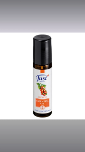 Just Swiss Gudchi Roll-On Essential Oil 10ml Energizing Aromatherapy for Focus Vitality Natural Guduchi Rosemary Lavandi