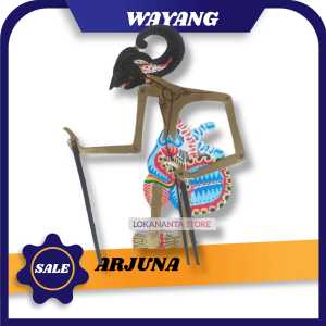 ARJUNA (PANDAWA) TOKOH WAYANG KULIT WAYANG MAINAN BAHAN KERTAS KARTON DUPLEK WAYANG KERTAS WONOGIRI