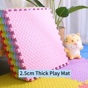 [Buy 10 Free 2] 2.5cm Thick Interlocking Foam Floor Tiles 30x30cm EVA Foam Play Mats for Babies and Toddles Puzzle PlayMat