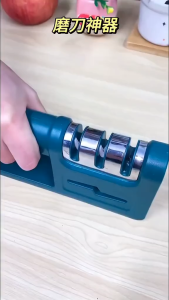 Alat Pengasah Pisau Rumah Tangga Multi-fungsi Gunting 4 Kepala Asah Pisau