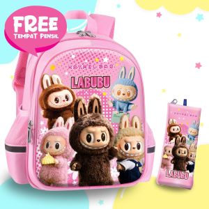 TAS VIRAL LABUBU MODEL TERBARU Tas anak sekolah Tas sekolah anak-anak Tas anak karakter labubu Tas sekolah anak perempuan