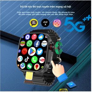 Đồng Hồ Thông Minh CD12 S11 Ultra 3 4G 5G Màn Hình AMOLED 2.26 Inch Android 12.0 Có Camera Xoay La Bàn GPS WiFi Pin 2080mAh Chức Năng Theo Dõi Sức Khỏe