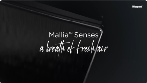 สวิตช์ไฟ Legrand สวิตช์ทางเดียว 2 ช่อง - 281002DS switch 2-gang สีเทา Mallia Senses (Bticino)