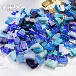 100g Clear Glass Mosaic Tiles Multi Color Mosaic Piece DIY Mosaic Making Stones for Craft Hobby Arts Home Wall Decoration arte