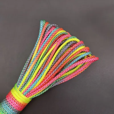 5/10/31meters 2mm/3mm/4mm Diameter Rainbow Pope 7 Strands Parachute Rope Climbing camping Survival Gear Parachute Rope Bracelet