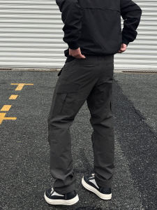 SOS Army Bird Style Cargo Cargo Pants Three-Dimensional Cutting Patchwork Straight-Leg Trousers Multi-Pocket Micro Elastic Casual Pants for Men