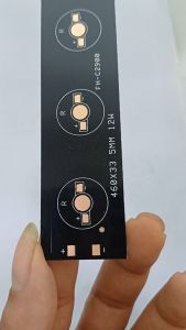 Long Black Aluminium PCB/Papan PCB Aluminium Hitam 12 Watt