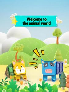 Romboss 88pcs Animal Card Blocks Colorful Window Magnetic Animal World Magnetic Block DIY Magnetic Block Educational Toys For Children Gift