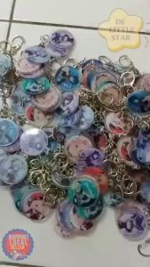 Hot Game Genshin Impact Keychain Raiden Shogun Hutao Kaedehara Kazuha Xiao Yoimiya WANDERER Pendant Keyring ZHONGLI 原神 YELAN HUTAO FURINA NAHIDA RAIDEN SHOGUN YAE MIKO