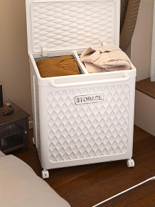 XUNHUAI | Large Capacity Rolling Thickened Storage Box Home Use