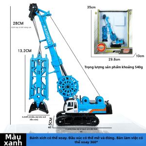 Mô Hình Xe Công Trình Gắp Hợp Kim Dùng Dầu Nhớt