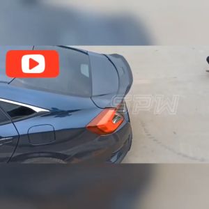 Honda Civic FC/FE (2016-2025) JDM Spoiler YOFER Ducktail Spoiler Rear Trunk Lip Duck Tail ABS Wing Lips with Paint Gloss Black Carbon Fiber 2016 2017 2018 2019 2020 2021 2022 2023 2024 2025