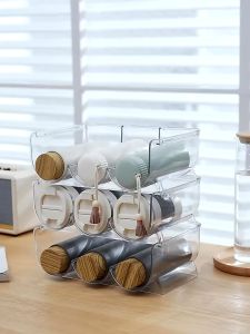 e99store Plastic Free-Standing Water Bottle Holder Storage Organizer Wine Rack for Kitchen Countertops Table Top Pant