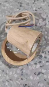 Modern Nordic Vintage Wood Table Lamp Base E27 Socket Holder Retro Night Light Lamp for Bedroom Living Room Decoration Bedside