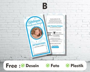 (50PCS) Undangan 1 Lembar Tasyakuran Aqiqah