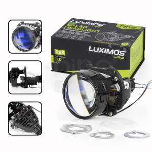LAMPU BILED PROJECTOR PB6 25 INCH 60W BLUE LENS DEVIL EYE HEADLIGHT POJECTOR LENS LAMPU UTAMA MOBIL MOTOR