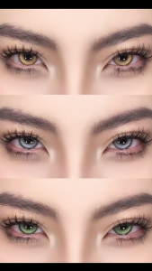 {Bán chạy}1 Cặp Kính áp tròng MADRID-PINK sử dụng 12 tháng 14.0-14.5mm làm cho đôi mắt to hơn EYESHARE