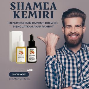 SHAMEA Serum rambut& Penumbuh Brewok Alis Bulu Mata / Obat Rambut Rontok / Candlenut Oil / Penumbuh Rambut Cepat / Penumbuh Bulu / Penumbuh Kumis / Hitam Lebat / Serum Rambut Rusak / Pelurus dan Lembut