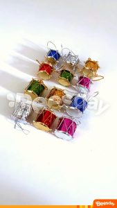 Ornamen Pohon Natal Drum Warna Warni Mini 2.5cm (V30) 3cm (V31) 12pc | Hiasan Natal