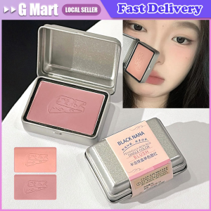 Girl Blush Pink Cream Makeup Rouge Palette Cheek Contour Powder Cosmetics Blusher Cream Makeup Rouge Cheek Tint Blush Iron Box