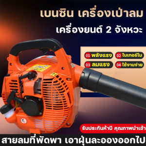 เบนซินเครื่องเป่าลม เป่าใบไม้ เครื่องเป่าลมสะพายหลัง EB650 เครื่องยนต์ 2 จังหวะ น้ำหนักเบา ใช้งานง่าย รับประกัน 5 ปี