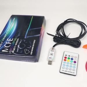 110cm APP Control Car Ambient Lights LED Interior RGB Symphony Atmosphere Light Acrylic Strips Dashboard Decoration Sunroof