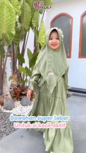 Helena Dress Kids Shimmer Gamis Anak Perempuan Umur 9-12Th Viral Dress Anak Tanggung Remaja 2024