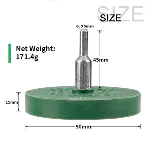 90mm Decal Remover Eraser Wheel Drill Rotary Tool Car Surface Tape Sticker Vinyl Graphics Cleaning Aroma Rubber Grinding Wheel
