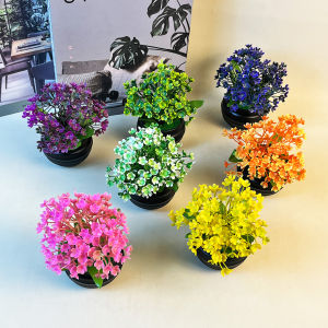 Tanaman Artificial Mini Hiasan Bunga Plastik Ornamen Dekorasi Rumah Cafe Indoor Outdoor PBP220