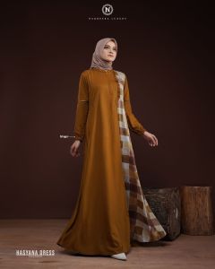 HASYANA DRESS By Nadheera luxury gamis dress muslim wanita Rayon premium busui wudhu friendly fashion muslimah modern kekinian terbaru