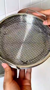 Vỉ Khay Lọc Dầu Inox 304 Cao Cấp – Dụng Cụ Nhà Bếp Tiện Ích An Toàn Cho Sức Khỏe