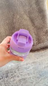 Tumbler Kopi / Gelas kaca tebal 300 ML Desain Fleksibel Dan Mudah Dibersihkan