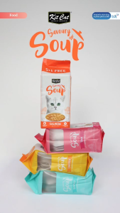 KITCAT SAVOURY SOUP - Bữa Ăn Xế Bổ Sung Nước Đầy Hấp Dẫn Cho Mèo Mọi Lứa Tuổi