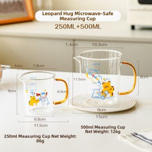 SHUEHO | Hug Design Measuring and Egg Beating Glass Cup Milliliter